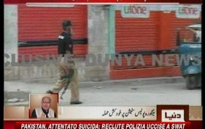Pakistan, attacco suicida nello Swat: morti 13 cadetti