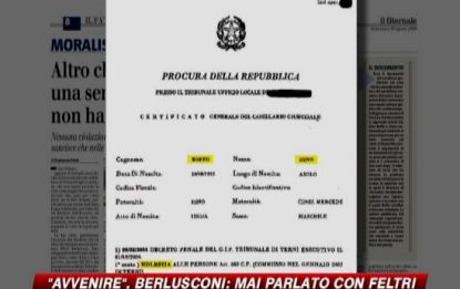Caso Boffo, Berlusconi: "Mai parlato con Feltri"