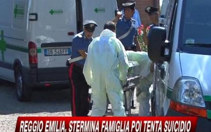 Reggio Emilia, stermina la famiglia e tenta il suicidio