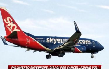 Fallisce SkyEurope. Voli annullati, molti italiani a terra