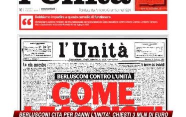Stampa, Fini: basta veleni. Ma Berlusconi cita l'Unità