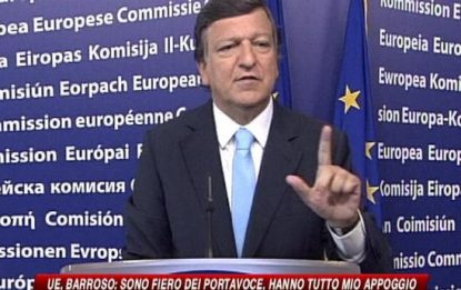 Ue, Barroso replica a Berlusconi, Frattini lo difende