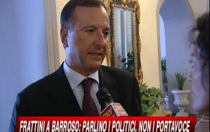 Ue, Frattini: "Parlino i politici, non i portavoce"