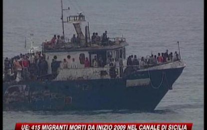 Ue: 415 migranti morti nel 2009 nel canale di Sicilia