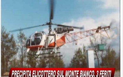 Due morti sul Monte Rosa, cade elicottero sul Bianco