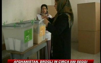 Afghanistan, brogli in 500 seggi
