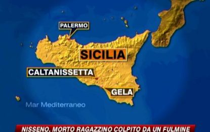 Sicilia, morto il ragazzo colpito da un fulmine