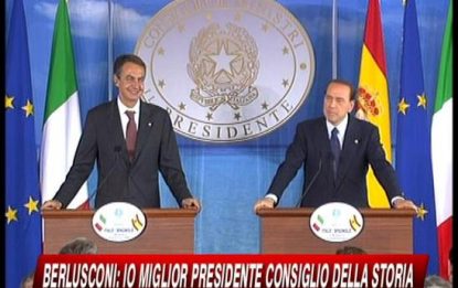 Berlusconi: "Io il miglior premier in 150 anni"