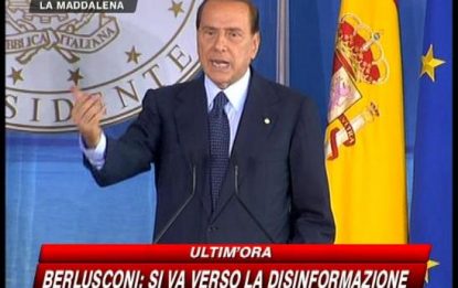 Berlusconi: "Dalla stampa totale disinformazione"