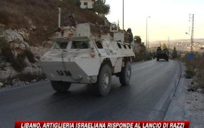 Due razzi dal Libano contro Israele