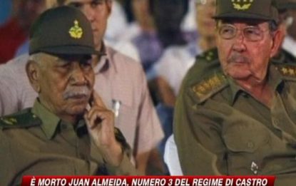 Morto Almeida, guidò con Castro la rivoluzione cubana