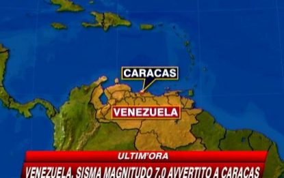 Forte scossa di terremoto scuote il Venuzuela