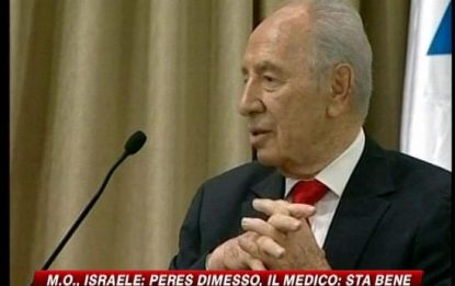 Israele, Peres dimesso dopo malore