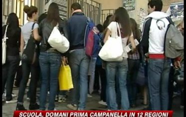 Scuola, lunedì prima campanella in 12 regioni