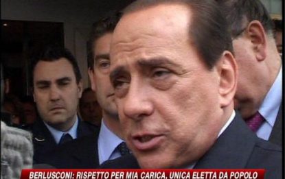 Berlusconi: io eletto dal popolo vado rispettato