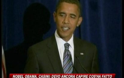 Nobel Obama, politici divisi su riconoscimento