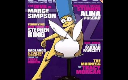 Marge Simpson nuda per Playboy