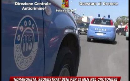 'ndrangheta, sequestrati beni per 35 milioni