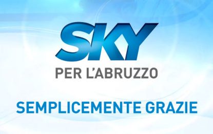 SKY per l'Abruzzo, il vostro aiuto concreto