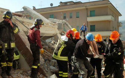 Terremoto in Abruzzo: quando a parlare sono i soccorritori
