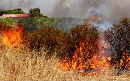 Il caldo soffoca il Centro-Sud. Incendi in Sicilia