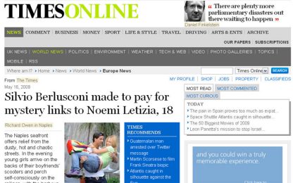 Times, il padre di Noemi: "Su Berlusconi solo bugie"